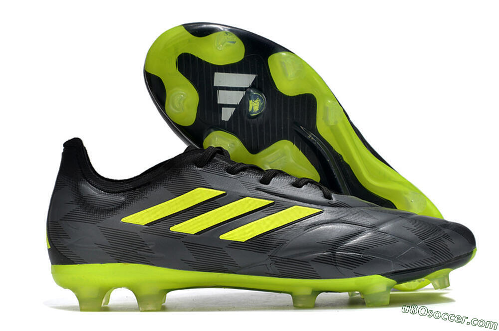 Adidas Copa Pure.1 FG Firm Ground Soccer Cleats - Black/Green 1