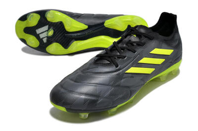 Adidas Copa Pure.1 FG Firm Ground Soccer Cleats - Black/Green