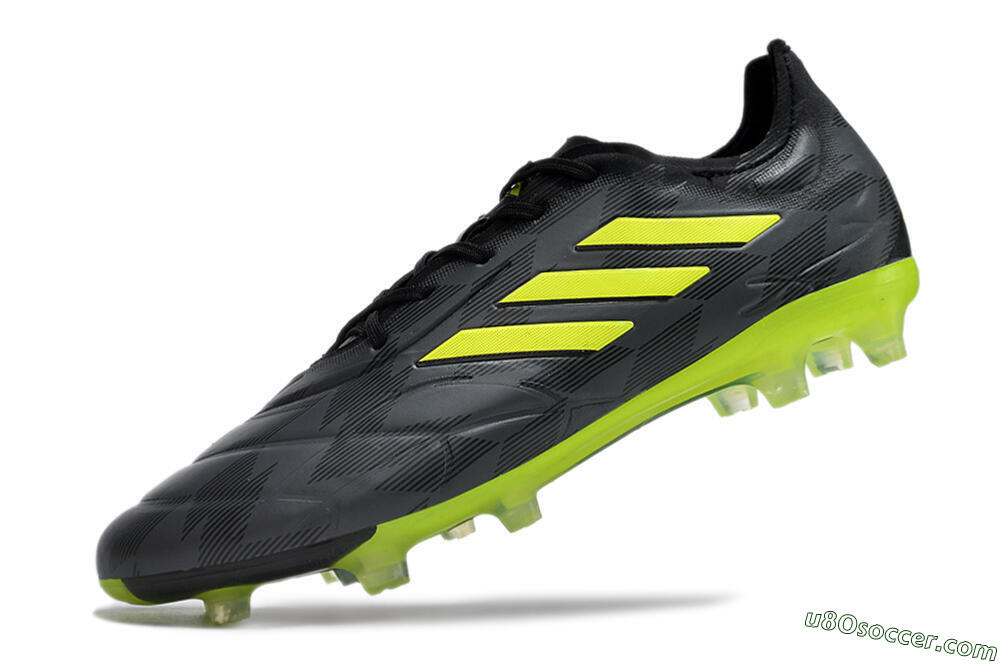 Adidas Copa Pure.1 FG Firm Ground Soccer Cleats - Black/Green 5