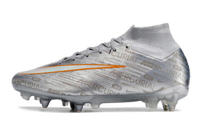 Nike Air Zoom Mercurial Superfly 9 Elite SG Soft Ground Soccer Cleats - Silver/Gold