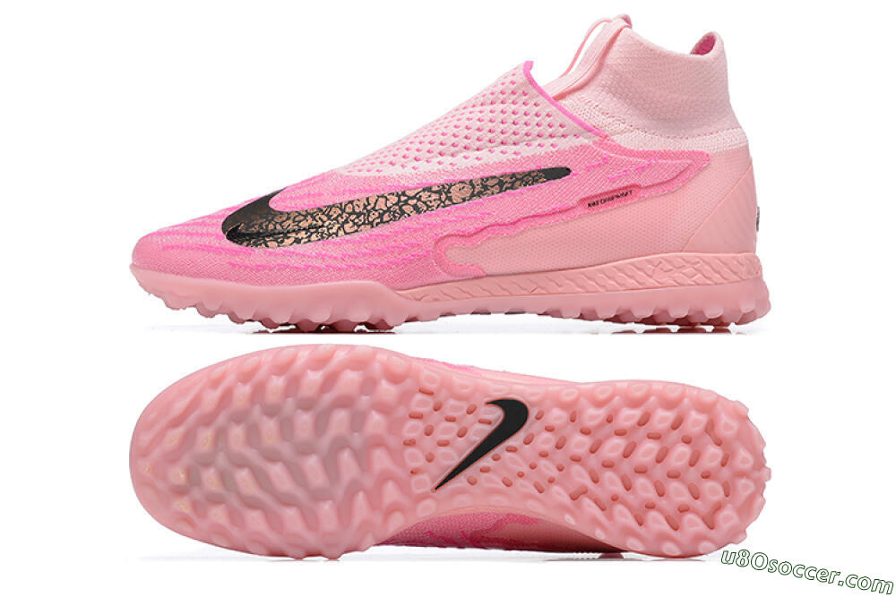 Nike Phantom GX Elite DF TF Artificial Turf Soccer Shoes - Pink/White 0