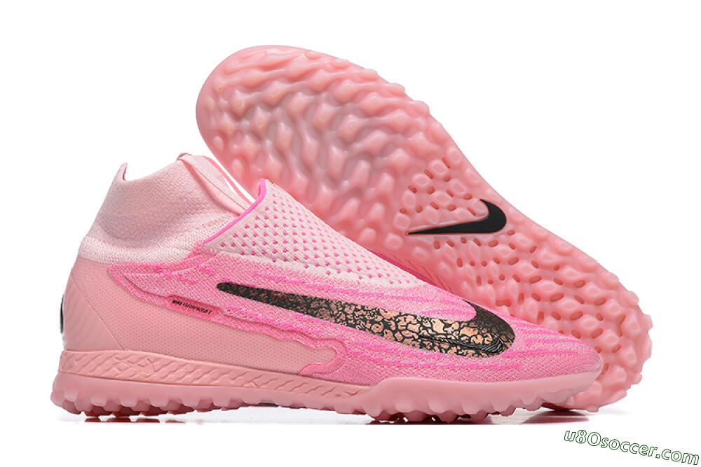 Nike Phantom GX Elite DF TF Artificial Turf Soccer Shoes - Pink/White 2
