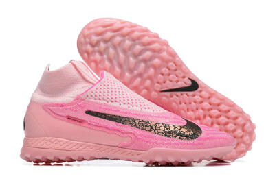 Nike Phantom GX Elite DF TF Artificial Turf Soccer Shoes - Pink/White