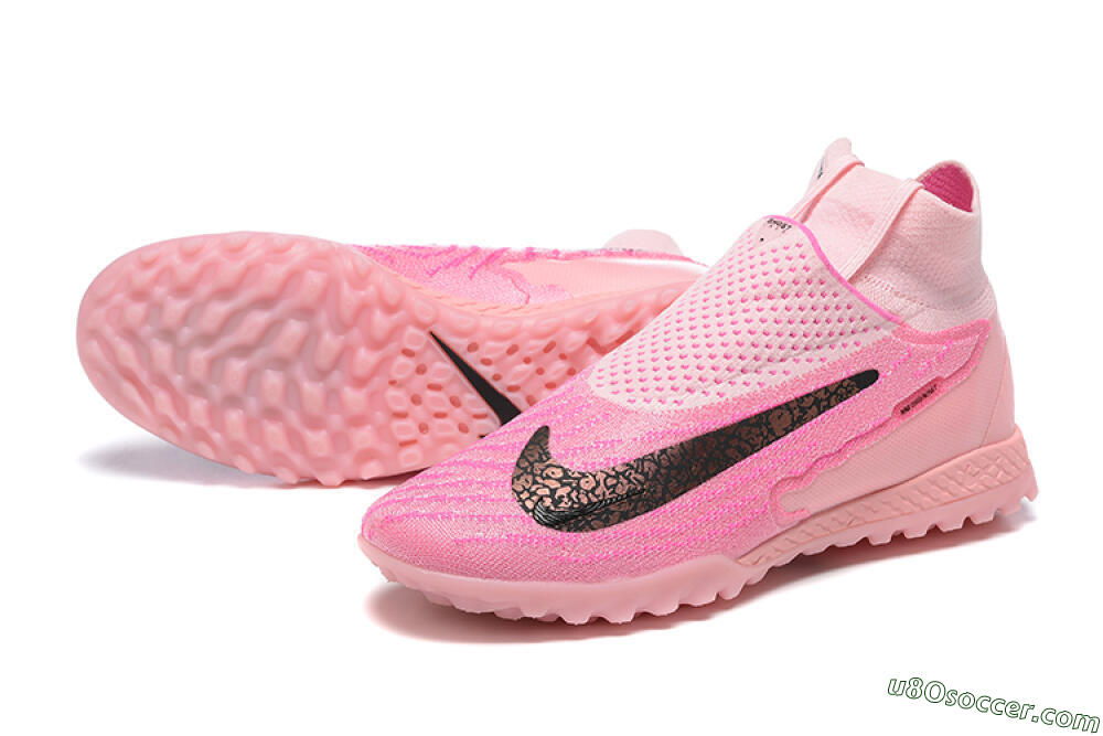 Nike Phantom GX Elite DF TF Artificial Turf Soccer Shoes - Pink/White 3