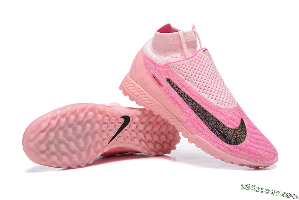 Nike Phantom GX Elite DF TF Artificial Turf Soccer Shoes - Pink/White 4