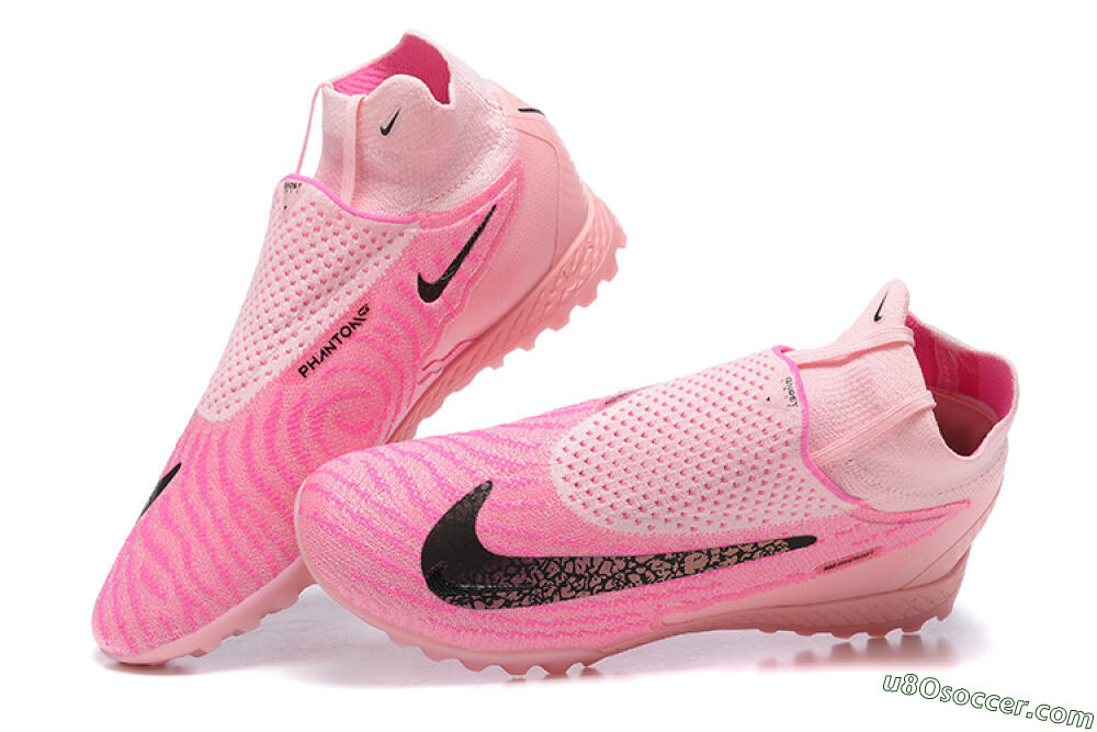 Nike Phantom GX Elite DF TF Artificial Turf Soccer Shoes - Pink/White 6