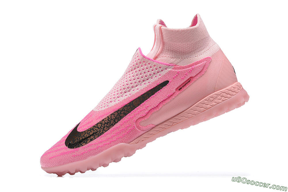 Nike Phantom GX Elite DF TF Artificial Turf Soccer Shoes - Pink/White 8