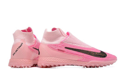 Nike Phantom GX Elite DF TF Artificial Turf Soccer Shoes - Pink/White