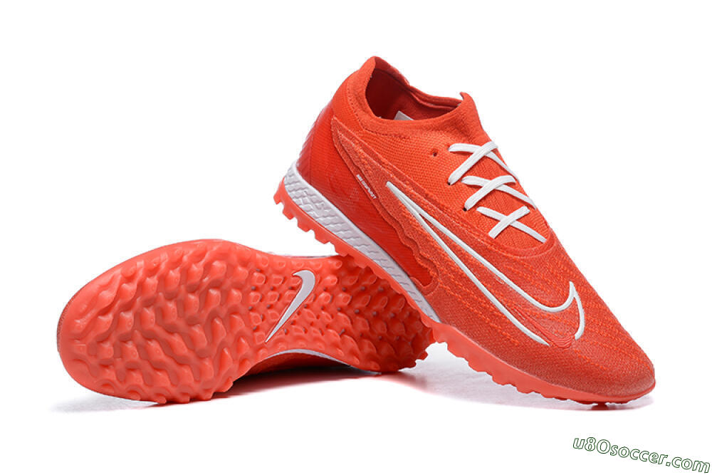 Nike Phantom GX Elite TF Artificial Turf Soccer Shoes - Red/White 4