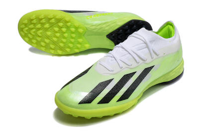 Adidas X Crazyfast.1 TF Artificial Turf Soccer Shoes - Green/White/Black