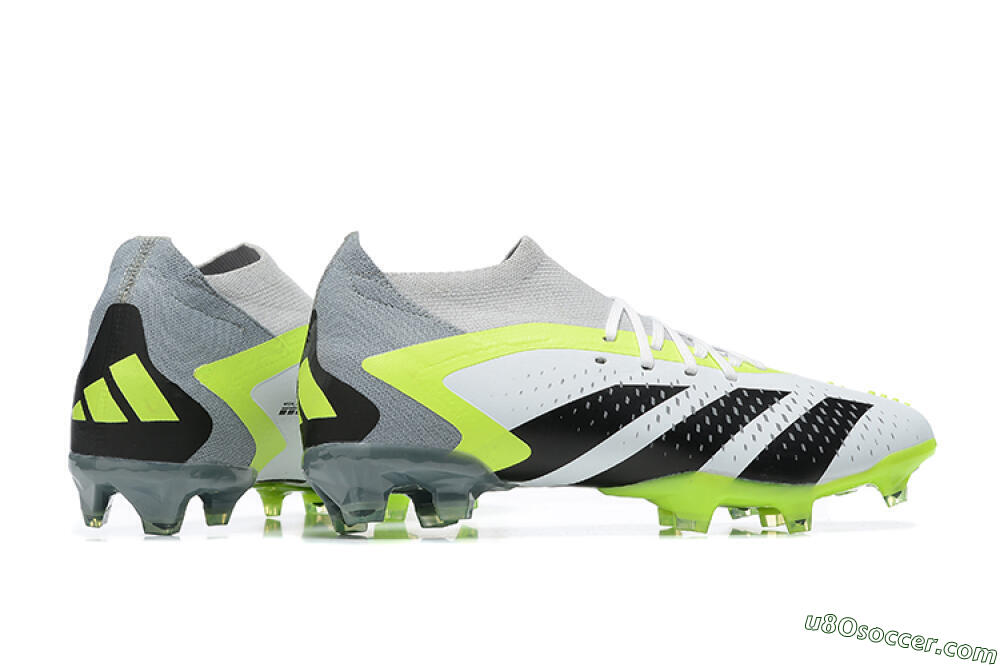 Adidas Predator Accuracy.1 FG Firm Ground Soccer Cleats - White/Black/Yellow 5
