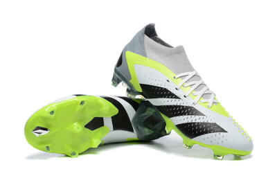 Adidas Predator Accuracy.1 FG Firm Ground Soccer Cleats - White/Black/Yellow