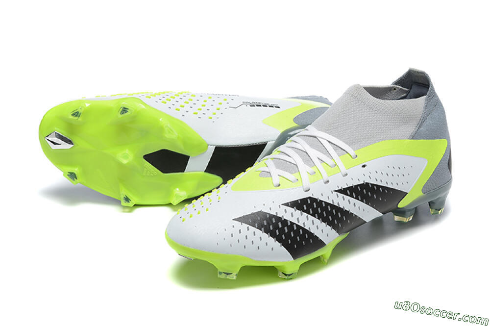 Adidas Predator Accuracy.1 FG Firm Ground Soccer Cleats - White/Black/Yellow 3