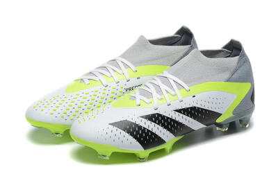 Adidas Predator Accuracy.1 FG Firm Ground Soccer Cleats - White/Black/Yellow