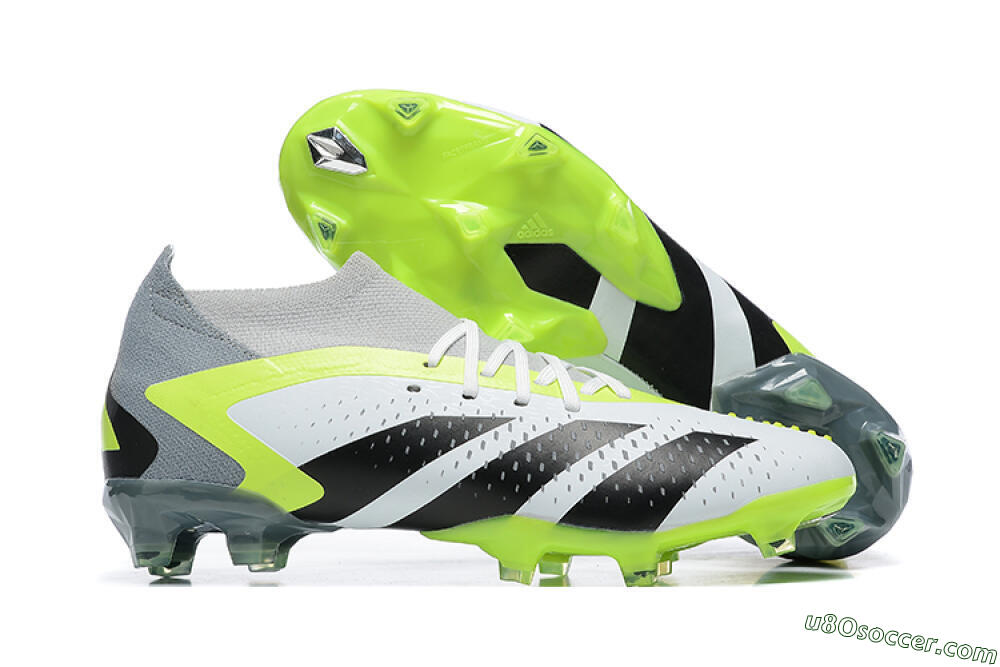 Adidas Predator Accuracy.1 FG Firm Ground Soccer Cleats - White/Black/Yellow 1