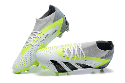 Adidas Predator Accuracy.1 FG Firm Ground Soccer Cleats - White/Black/Yellow