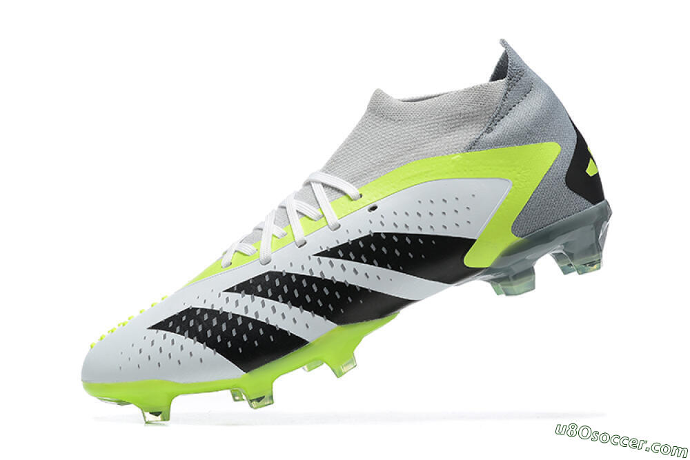 Adidas Predator Accuracy.1 FG Firm Ground Soccer Cleats - White/Black/Yellow 9