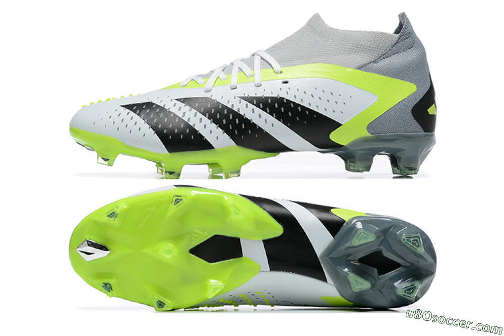 Adidas Predator Accuracy.1 FG Firm Ground Soccer Cleats - White/Black/Yellow 0