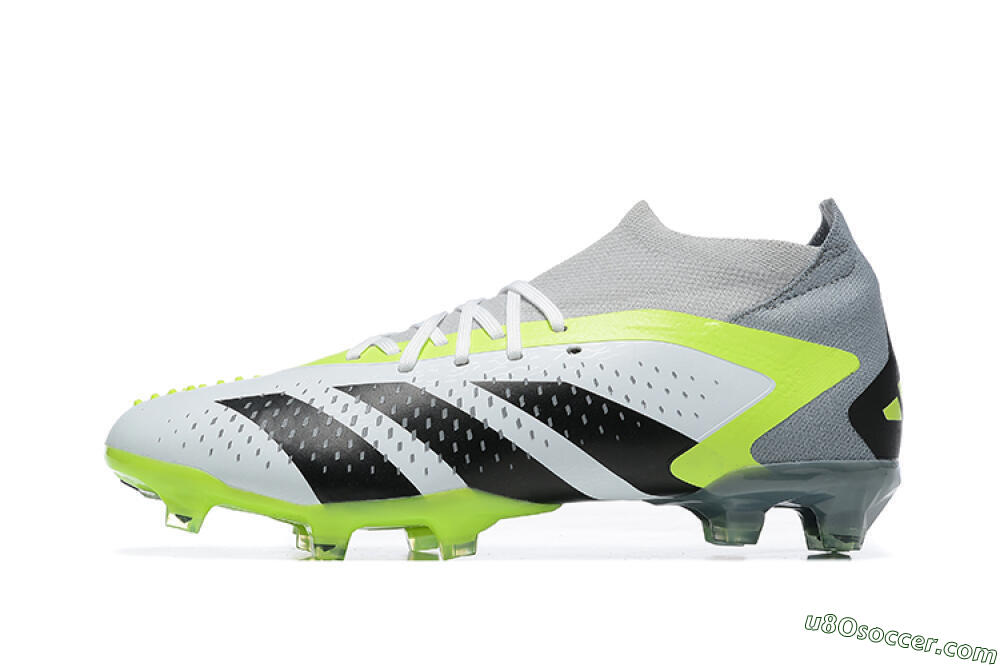 Adidas Predator Accuracy.1 FG Firm Ground Soccer Cleats - White/Black/Yellow 2