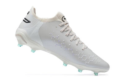 Puma King Ultimate Icon FG Multi Ground Soccer Cleats - White/Black/Green