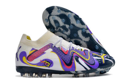Puma Future Ultimate NJR MG Multi Ground Soccer Cleats - White/Purple/Yellow