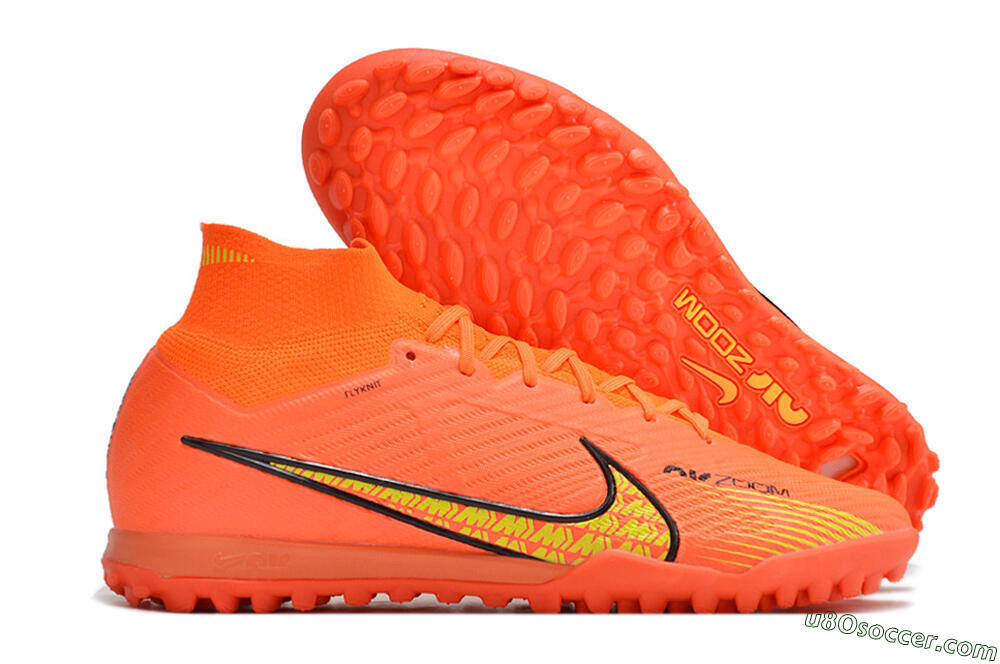 Nike Air Zoom Mercurial Superfly 9 Elite TF Artificial Turf Soccer Shoes - Red/Yellow 1