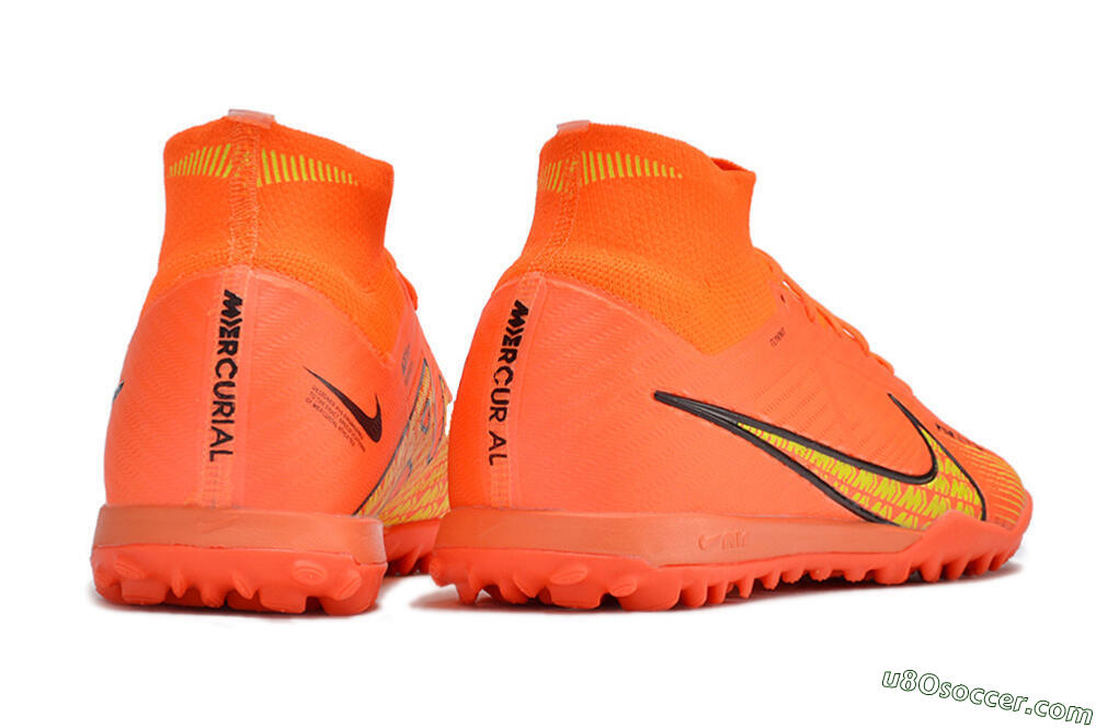 Nike Air Zoom Mercurial Superfly 9 Elite TF Artificial Turf Soccer Shoes - Red/Yellow 6