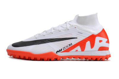 Nike Mercurial Superfly 9 Elite TF Artificial Turf Soccer Shoes - White/Black/Red