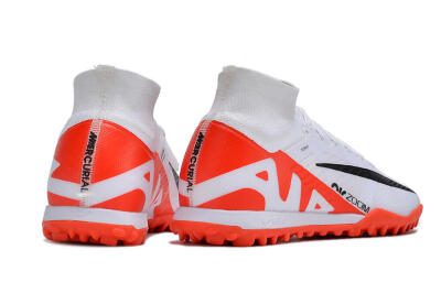 Nike Mercurial Superfly 9 Elite TF Artificial Turf Soccer Shoes - White/Black/Red