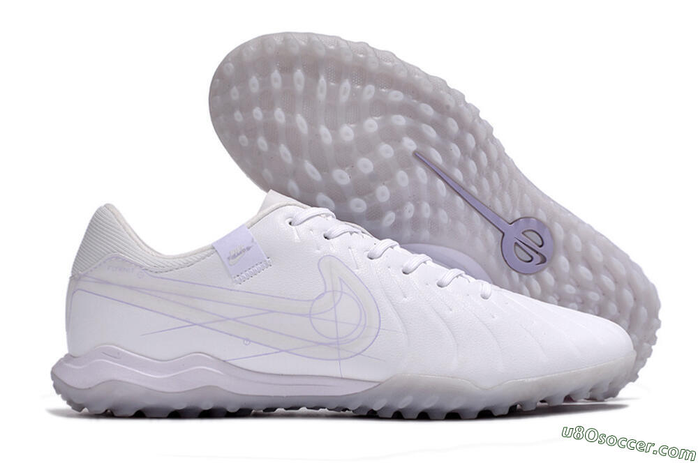 Nike Tiempo Legend 10 TF Artificial Turf Soccer Shoes - White/Blue 1