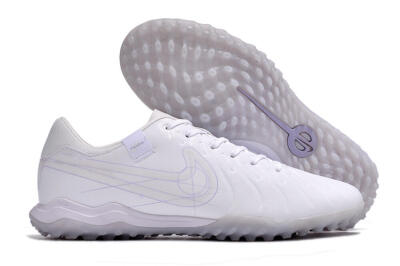 Nike Tiempo Legend 10 TF Artificial Turf Soccer Shoes - White/Blue