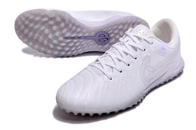 Nike Tiempo Legend 10 TF Artificial Turf Soccer Shoes - White/Blue
