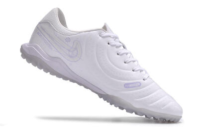 Nike Tiempo Legend 10 TF Artificial Turf Soccer Shoes - White/Blue