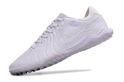 Nike Tiempo Legend 10 TF Artificial Turf Soccer Shoes - White/Blue