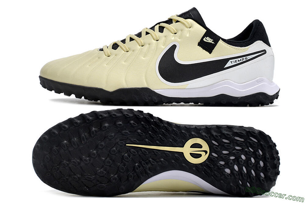 Nike Tiempo Legend 10 TF Artificial Turf Soccer Shoes - Yellow/Black/White 0
