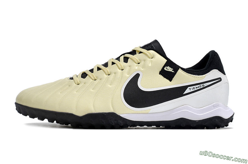 Nike Tiempo Legend 10 TF Artificial Turf Soccer Shoes - Yellow/Black/White 2