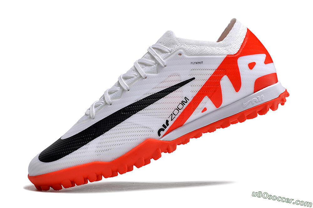 Nike Mercurial Vapor 15 Elite TF Artificial Turf Soccer Shoes - White/Black/Red 5