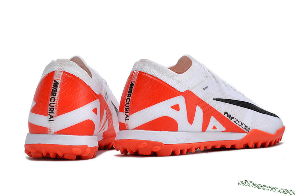 Nike Mercurial Vapor 15 Elite TF Artificial Turf Soccer Shoes - White/Black/Red 6