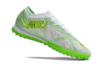 Nike Air Zoom Mercurial Vapor 15 Elite TF Artificial Turf Soccer Shoes - Green/White/Silver