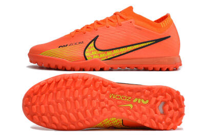 Nike Air Zoom Mercurial Vapor 15 Elite TF Artificial Turf Soccer Shoes - Red/Yellow