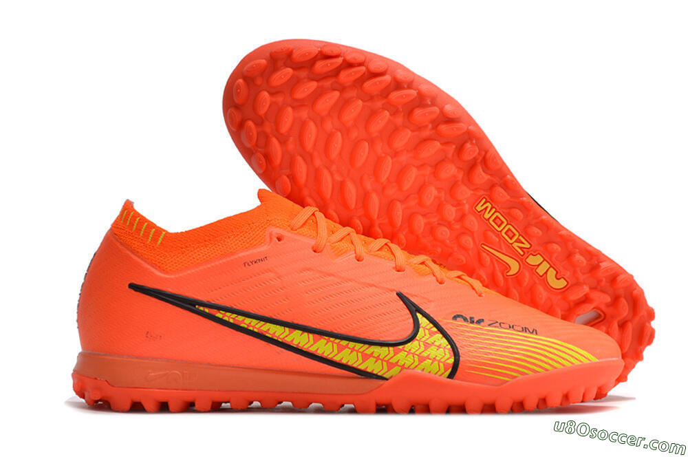 Nike Air Zoom Mercurial Vapor 15 Elite TF Artificial Turf Soccer Shoes - Red/Yellow 1