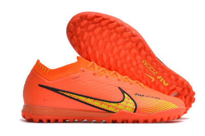 Nike Air Zoom Mercurial Vapor 15 Elite TF Artificial Turf Soccer Shoes - Red/Yellow