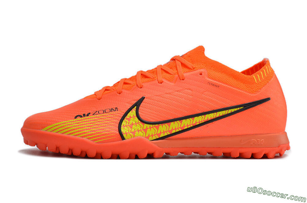 Nike Air Zoom Mercurial Vapor 15 Elite TF Artificial Turf Soccer Shoes - Red/Yellow 2