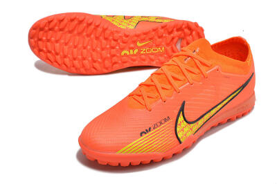 Nike Air Zoom Mercurial Vapor 15 Elite TF Artificial Turf Soccer Shoes - Red/Yellow