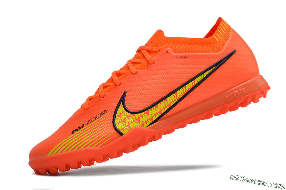 Nike Air Zoom Mercurial Vapor 15 Elite TF Artificial Turf Soccer Shoes - Red/Yellow 5