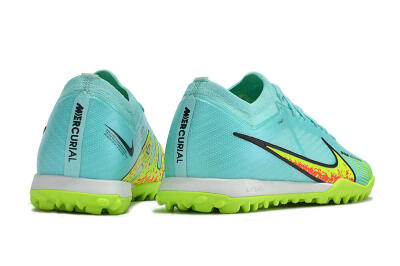 Nike Air Zoom Mercurial Vapor 15 Elite TF Artificial Turf Soccer Shoes - Blue/Green