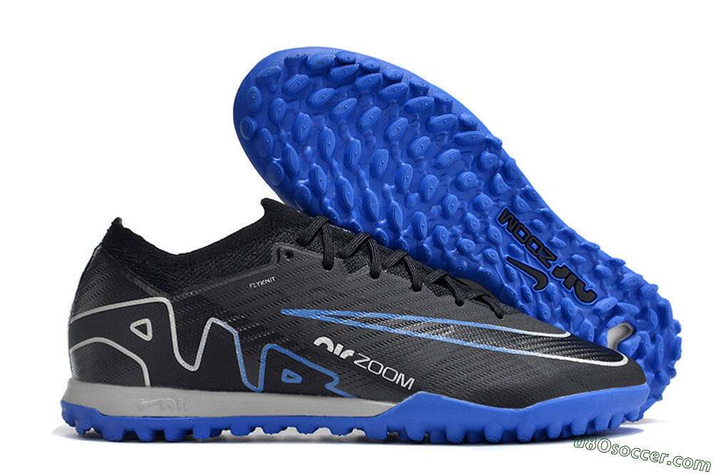 Nike Mercurial Vapor 15 Elite TF Artificial Turf Soccer Shoes - Black/Blue 1