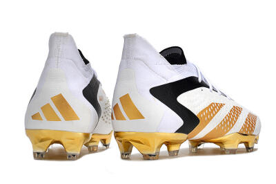 Adidas Predator Accuracy.1 FG Firm Ground Soccer Cleats - White/Gold/Black