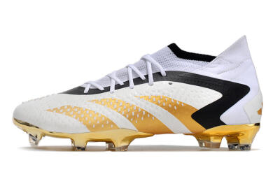 Adidas Predator Accuracy.1 FG Firm Ground Soccer Cleats - White/Gold/Black