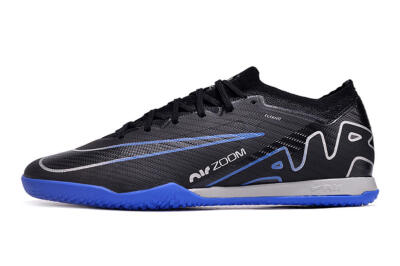Nike Air Zoom Mercurial Vapor 15 Elite IC Indoor & Futsal Soccer Shoes - Black/Blue/White